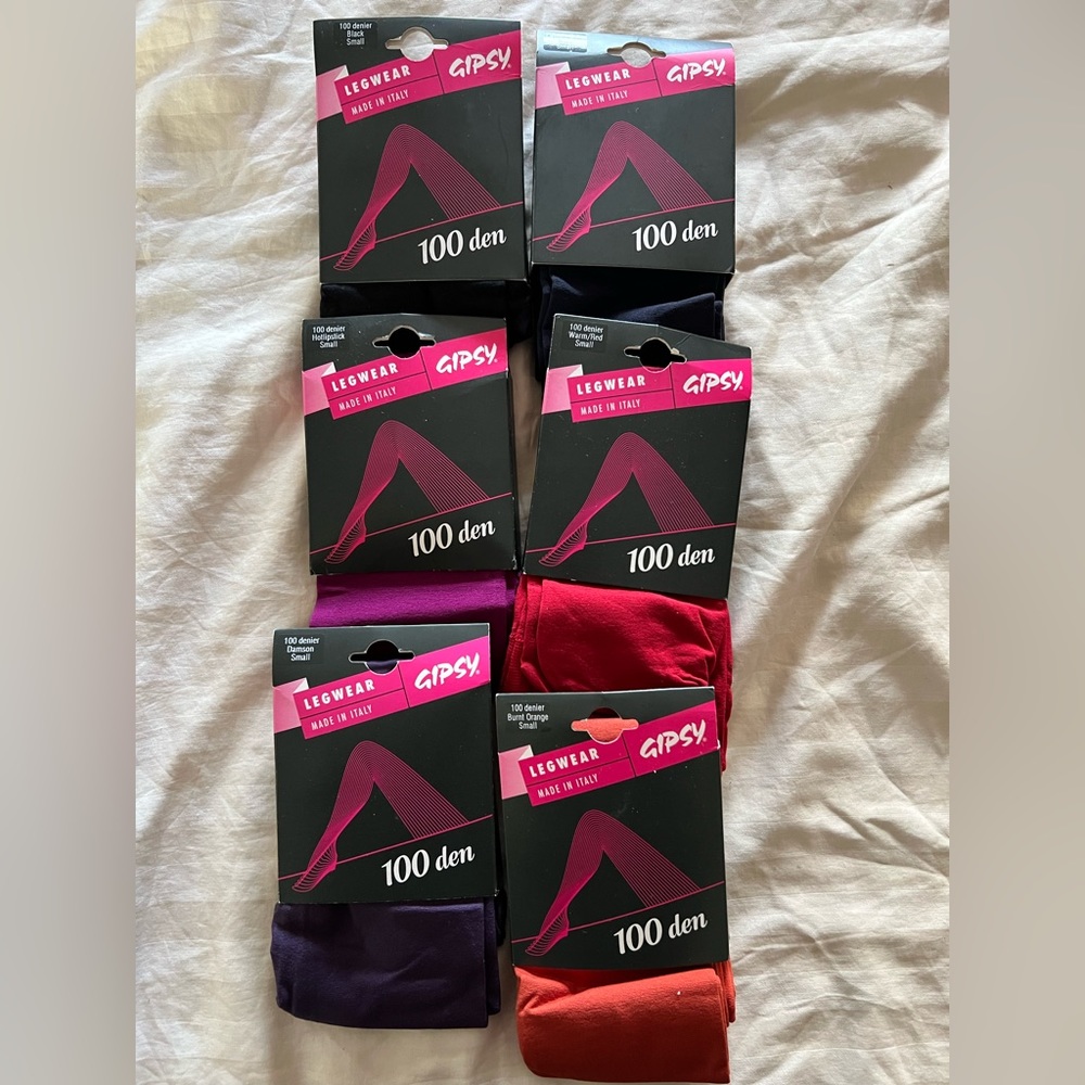 6 pairs of Tights by Gipsy Leg Wear